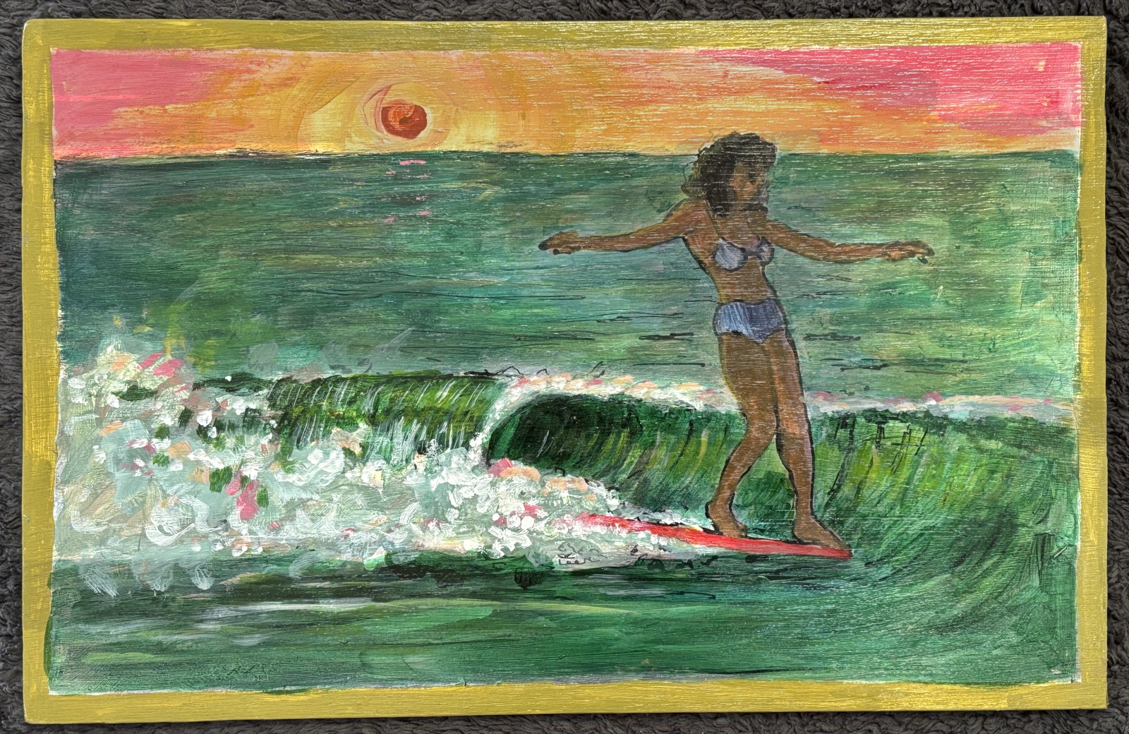 Ride the Nose — acrylic on wood